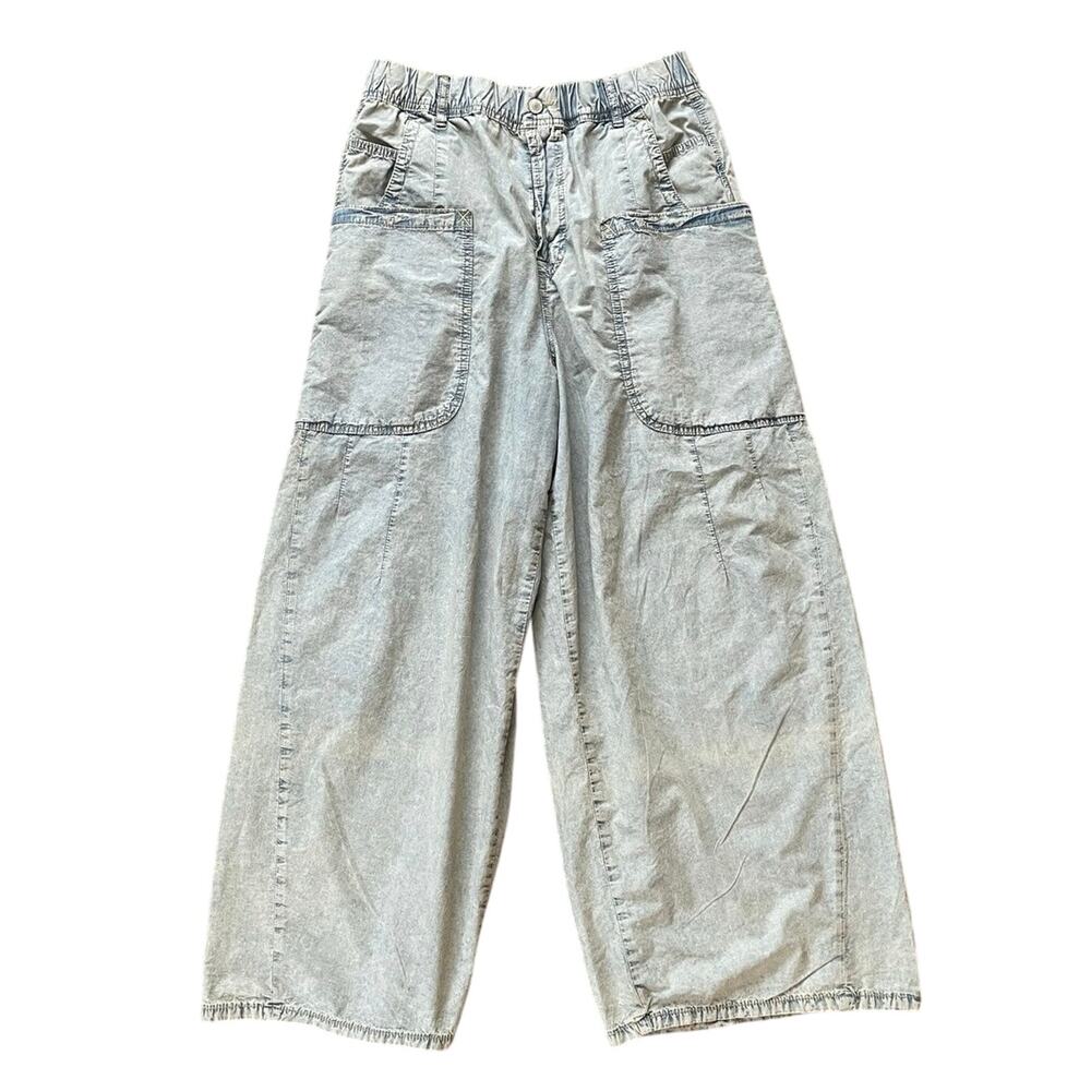 We the Free Shibuya Pull On Wide Leg Slouchy Smock Waist Jeans Size S Baggy Boho - Picture 5 of 8